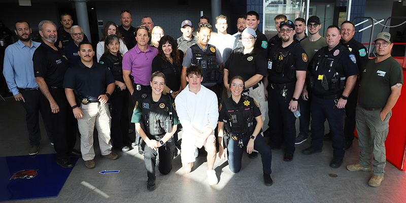 cops and community group photo