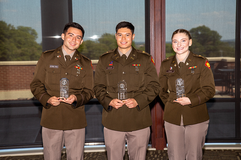 cadets holding awards